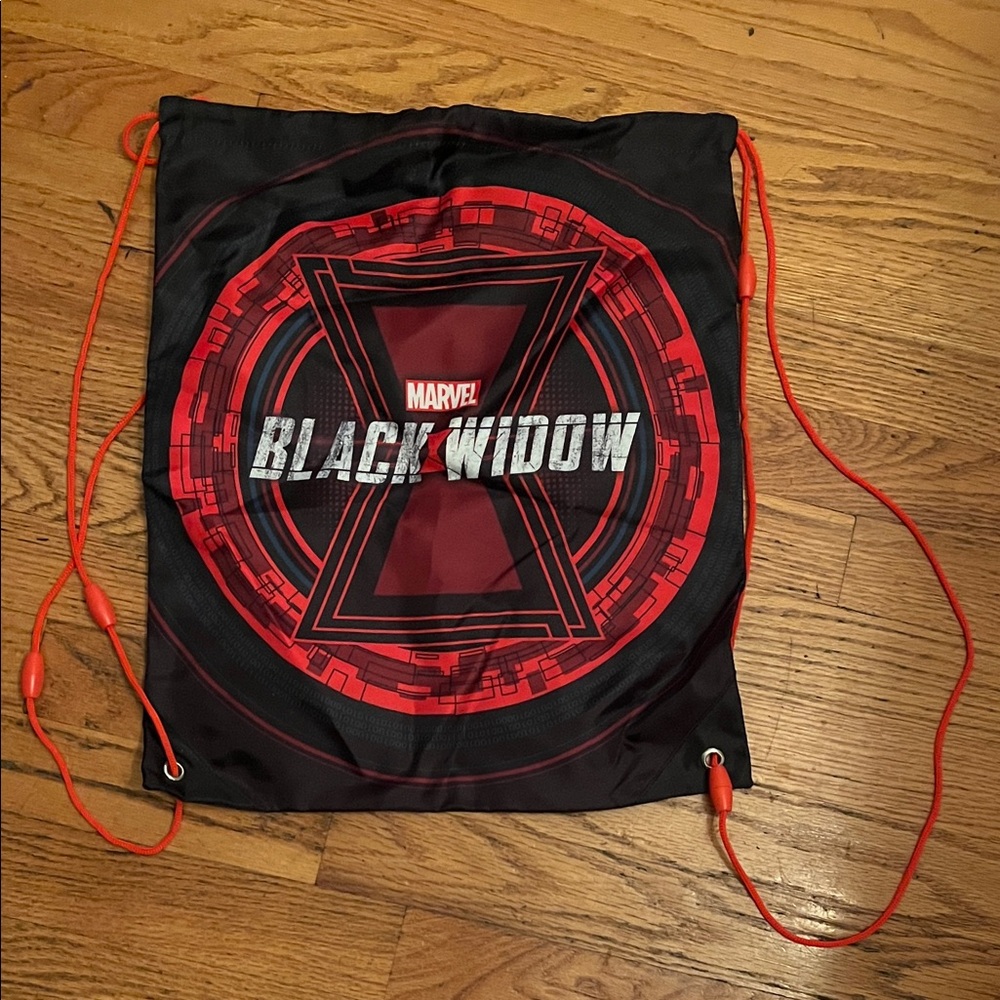 Marvel Black Widow Red and Black Backpack